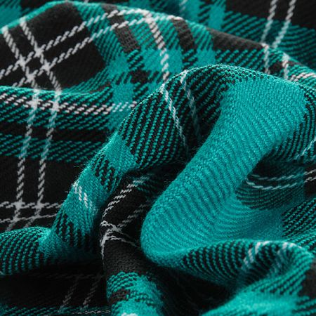 Kostýmová látka Art Fabrics Tartan tyrkys
