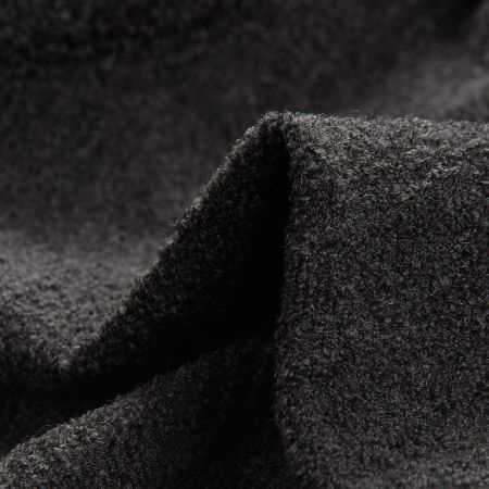 Kostýmová látka Art Fabrics rybí kost šedočerná