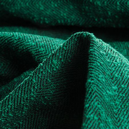 Kostýmová látka Art Fabrics rybí kost nopek zelená