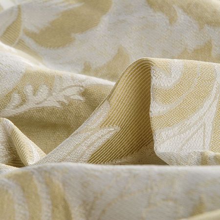 Žakárová tkanina Art Fabrics Karin květy sv. zelené