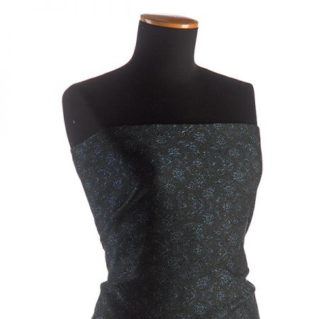 Replika historické látky Art Fabrics Rozálie modrozelená