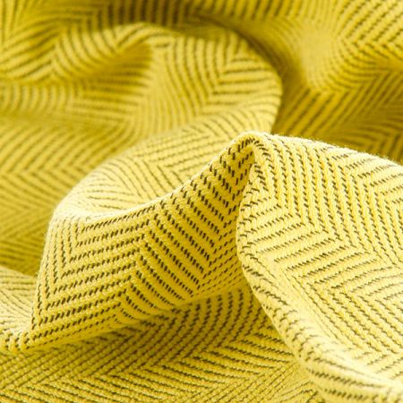 Kostýmovka Art Fabrics vzor rybí kost žlutá