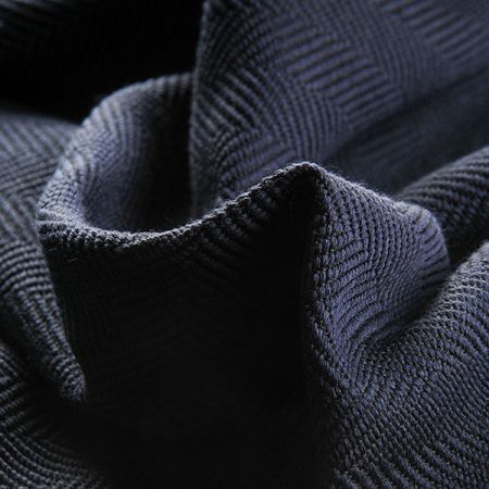 Kostýmovka Art Fabrics rybí kost tm.modrá