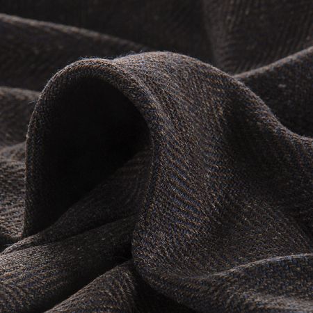 Kostýmová látka Art Fabrics rybí kost hnědá