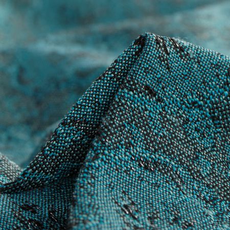 Replika historické látky Art Fabrics Medailon tyrkysovozlatá