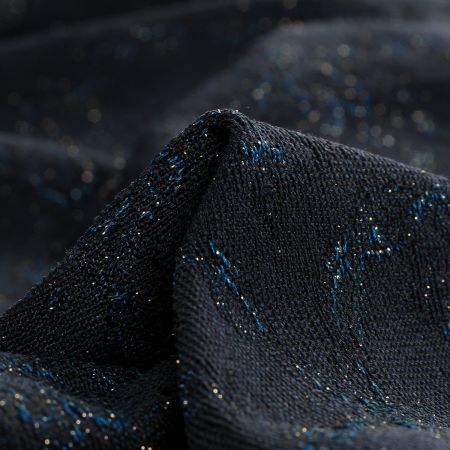 Replika historické látky Art Fabrics girlandy černé