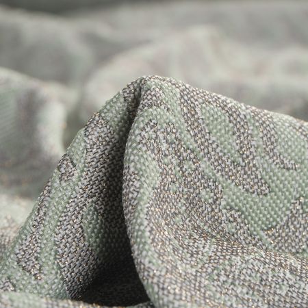 Žakárová látka Art Fabrics Gotik zelenošedá