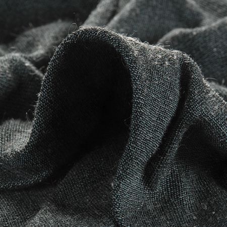 Kostýmová látka Art Fabrics mohér tyrkys.černá