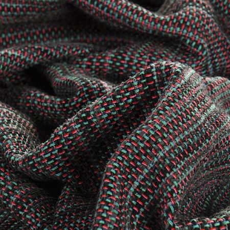 Kostýmová látka Art Fabrics Chanel šedá růžová