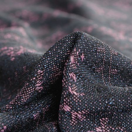 Žakárová tkanina Art Fabrics Elvíra modrorůžová