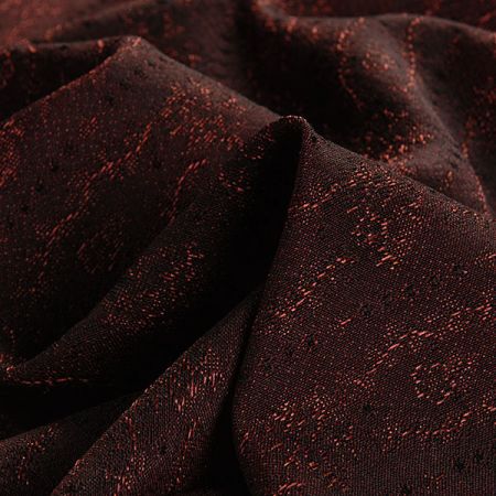 Žakárová látka Art Fabrics Amádeus vínovočerná