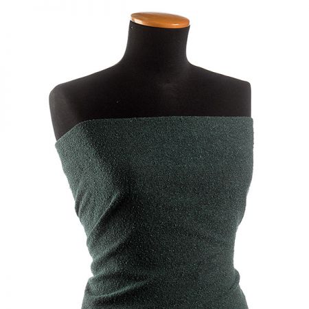 Kostýmová látka Art Fabrics rybí kost modrozelená