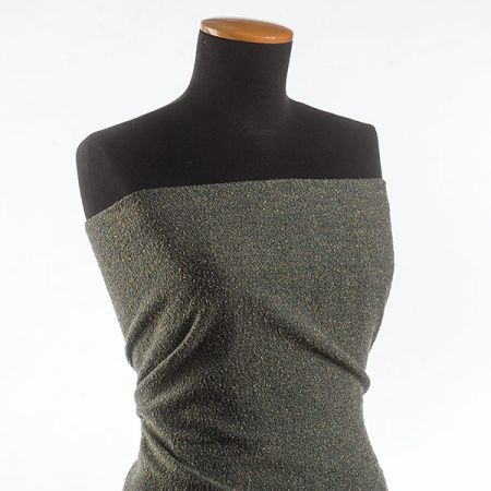 Kostýmová látka Art Fabrics rybí kost buklae melír