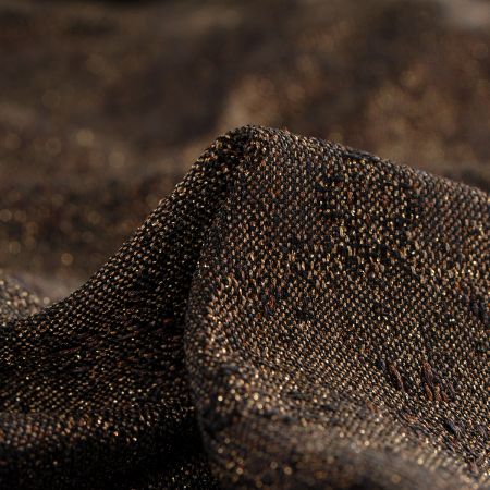 Replika historické látky Art Fabrics Medailon zlatohnědý