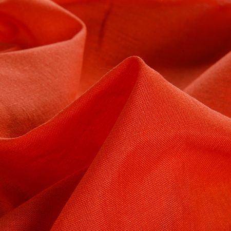 Len Art Fabrics sv. jahodově červený