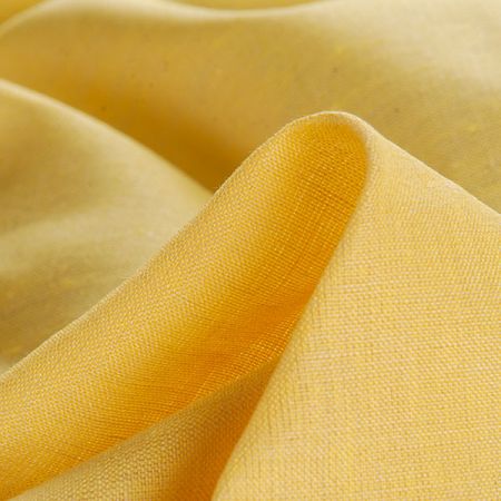 Len Art Fabrics šanžán světle žluté barvy