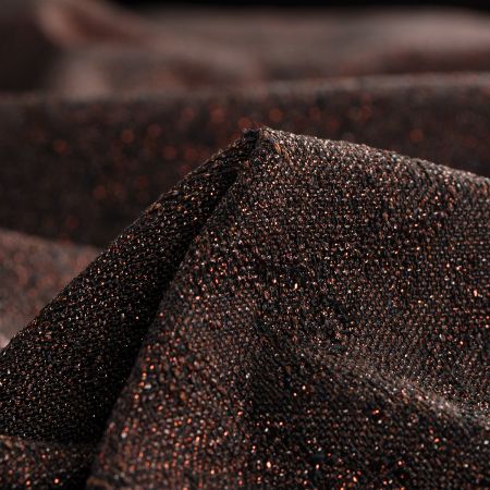 Žakárová tkanina Art Fabrics Medailon červenohnědý