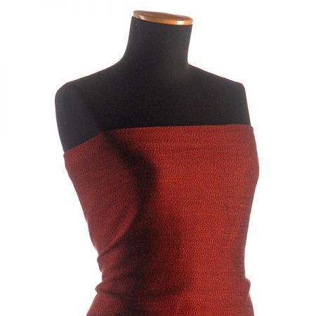 Kostýmová látka Art Fabrics viskóza zmes hnědovínová