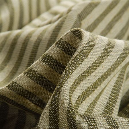 Len Art Fabrics proužky zelenozelené barvy