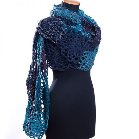 Háčkovaný pléd/šál