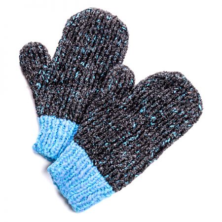 Pletené rukavice MarLen černo modré