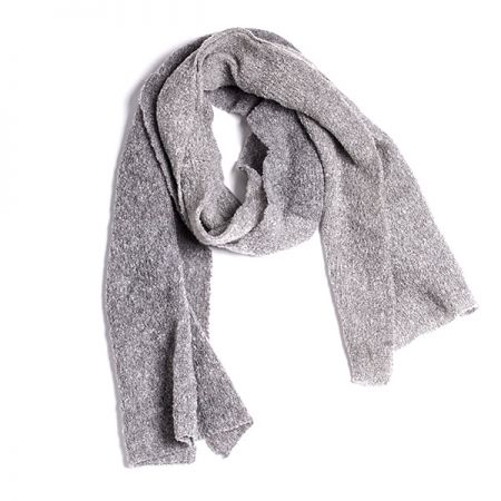 Pletená melírová šála MarLen šedá