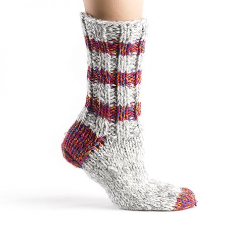 Ručně pletené ponožky Marlen šedé