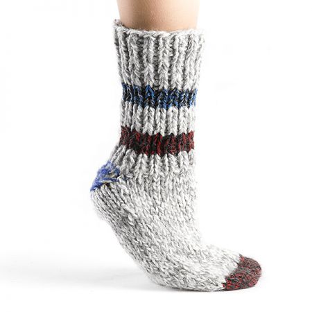 Ručně pletené ponožky Marlen šedý melír
