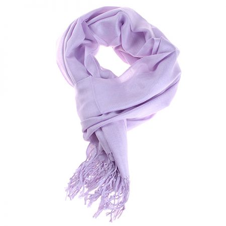 Šála směs kašmír/hedvábí levandulová