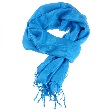 Šála směs kašmír/hedvábí modrá