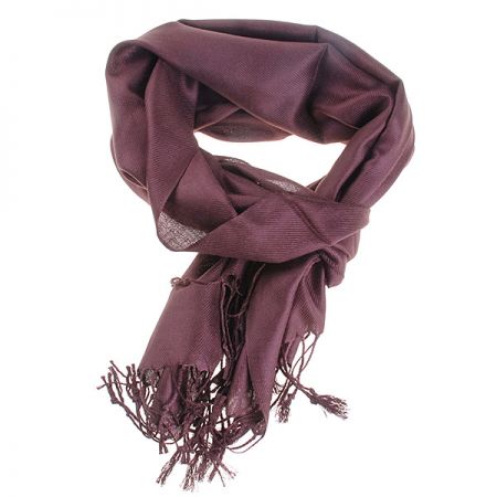 Šála směs kašmír/hedvábí hnědá