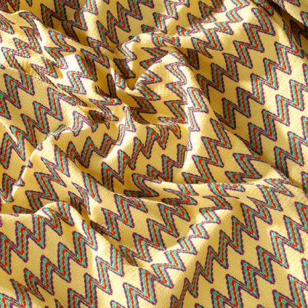 Efektní úplet "vlnka" žlutá