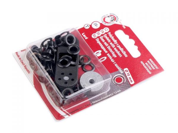 Průchodky 5,5x5x10 O10mm černé