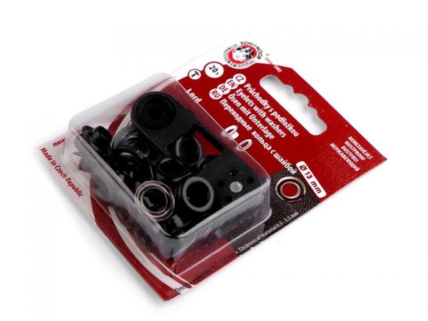 Průchodky 7x5x13 O13mm nikl černé