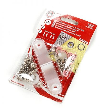 Druky ROLAND BABY růžové O 10mm bal 15 ks