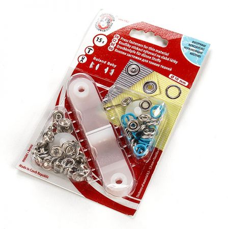 Druky ROLAND BABY modré Ø 10mm bal 15 ks