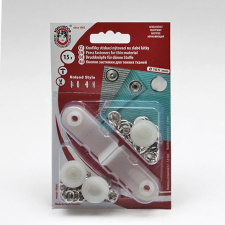Druky ROLAND BABY Nikl plný O 11mm bal 15 ks