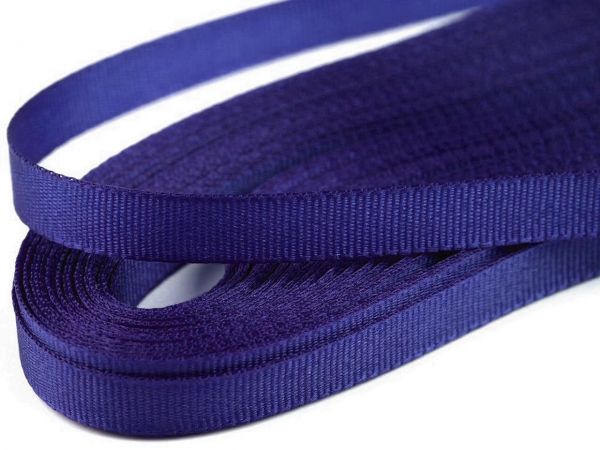 Stuha taftová šíře 6mm tm.modrá