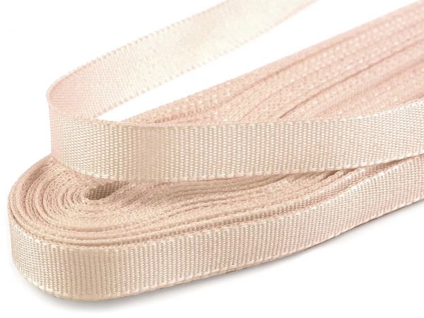 Stuha taftová šíře 6mm béžová