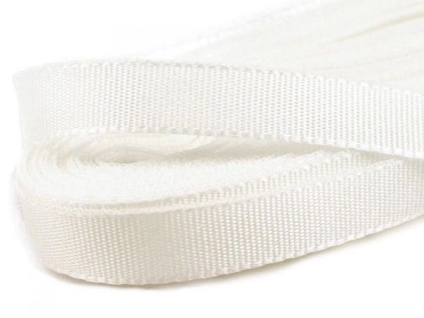 Stuha taftová šíře 9mm bílá