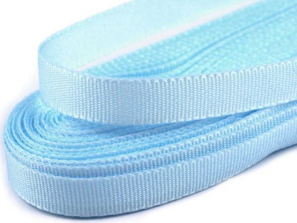 Stuha taftová šíře 9mm modrá světlá