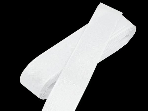 Stuha taftová šíře 15mm bílá