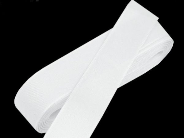 Stuha taftová šíře 20mm bílá