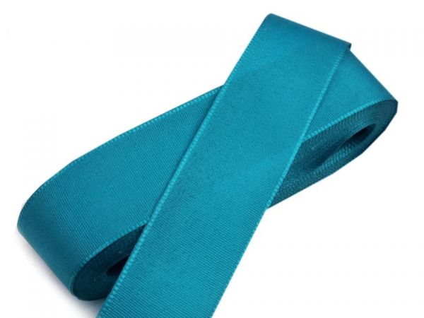 Stuha taftová šíře 20mm tyrkysová