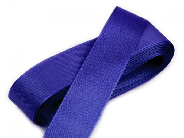 Stuha taftová šíře 20mm tm.modrá