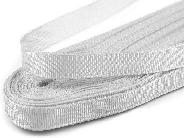 Stuha taftová šíře 9mm šedá