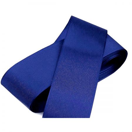 Stuha taftová šíře 40 mm tmavě modrá