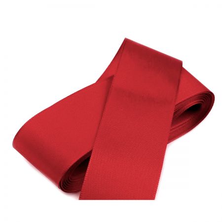 Stuha taftová šíře 40mm červenovínová