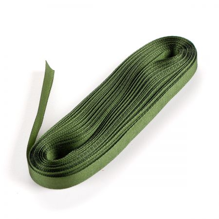 Stuha taftová šíře 9mm tmavě zelená