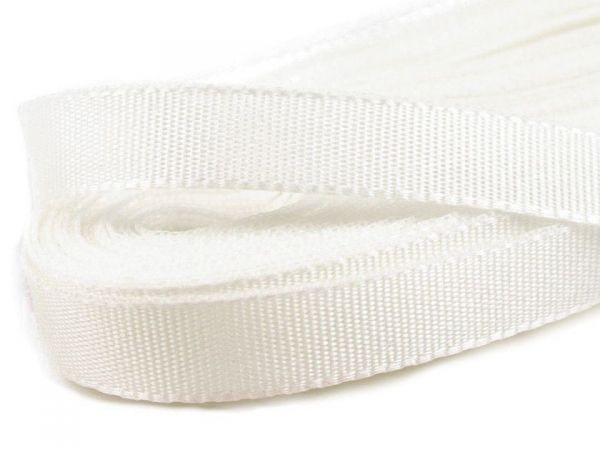 Stuha taftová šíře 6mm bílé barvy